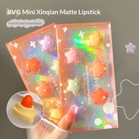 Brillo labial líquido mate con efecto espejo, tinte de larga duración, resistente al agua, antiadherente, tamaño mini, labial natural de viaje, 1g*6 rojo
