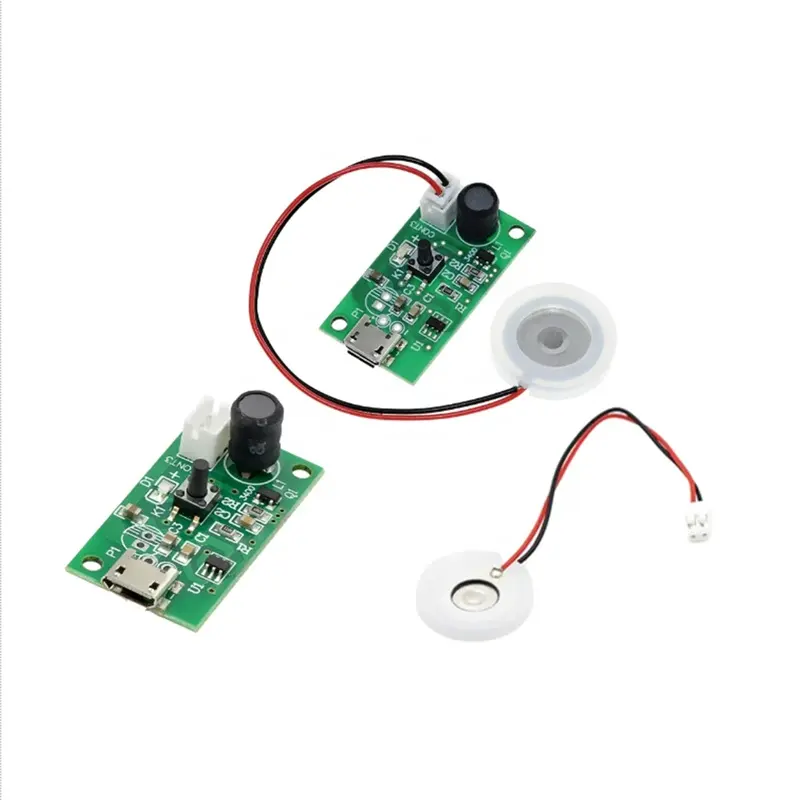 (Alta calidad) Mini humidificador de aire módulo humidificador USB DIY Kit nebulizador controlador placa de circuito módulo nebulizador