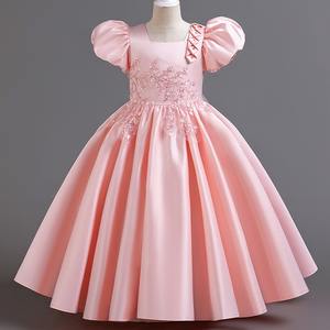 Vestidos Largos de Fiesta de Encaje con Pétalos para Niñas, Primera Comunión, Bodas, Eventos - Product Image 1
