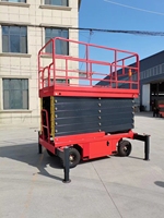 Plateforme mobile hydraulique électrique 500KG-1000KG, grue à rail, élévateur 4-12M, échafaudage en acier au carbone pour hôtels, neuf
