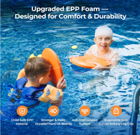 HAGUL X1 Jouet aquatique 2-en-1 pour enfants Planche flottante EPP Pistolet à eau électrique Planche d'entraînement à la natation 4-10 ans