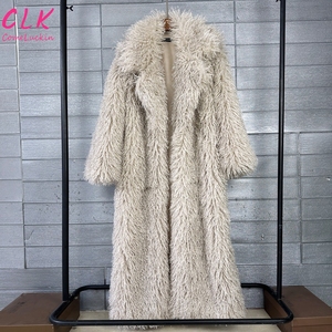 <span class=keywords><strong>Cappotto</strong></span> in Ecopelliccia <span class=keywords><strong>di</strong></span> Alta Qualità, Lungo con Fodera in Seta, <span class=keywords><strong>Cappotto</strong></span> Ecologico in Pelle <span class=keywords><strong>di</strong></span> Pecora Mongola, Caldo per l'Inverno - Product Image 2