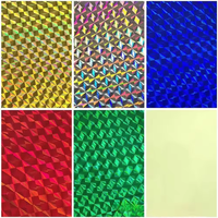 Film holographique auto-adhésif feuille Flash haute réflexion gabarits échelle poisson échelle grille Laser autocollant