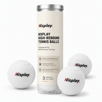 Balles de tennis en vrac Nisplay, professionnelles, à noyau en caoutchouc haute élasticité, en feutre de laine, pour machine lance-balles, OEM
