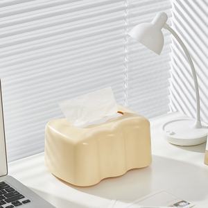 MONR Boîte à mouchoirs de bureau en plastique avec logo personnalisé Distributeur de mouchoirs vivants pour hôtel, maison, camping, fête, décoration de bureau - Product Image 5