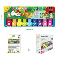 Tapis musical Samtoy à thème animal, tapis de musique, tapis de piano, tapis de jeu pour bébé, cadeau de Noël amusant pour les tout-petits