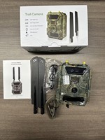 Caméra de chasse cellulaire 4G solaire Willfine avec détection de mouvement, 24MP, MMS, SMTP, FTP, vision nocturne, IP66