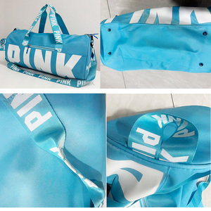 <span class=keywords><strong>Bolsa</strong></span> <span class=keywords><strong>de</strong></span> Viaje Duffle Rosa <span class=keywords><strong>de</strong></span> Gran Capacidad Impermeable para Fin <span class=keywords><strong>de</strong></span> Semana y Gimnasio con Logotipo Personalizado - Product Image 4