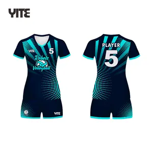 Uniforme de voleibol personalizado, jersey de alta calidad con diseños de sublimación, nuevo estilo, 2022