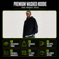 Sweat-shirts et hoodies pour hommes de haute qualité avec logo personnalisé, en coton lavé, coupe ample, imprimé en relief, pull à capuche d'hiver, hoodies vierges pour homme