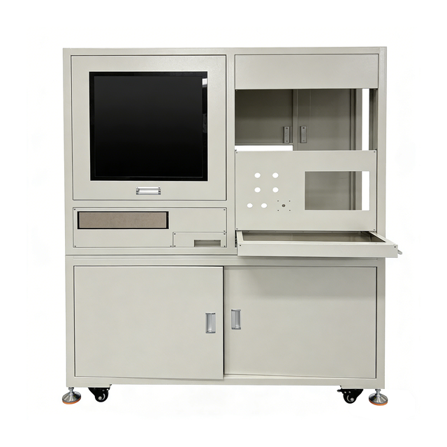 Customized Sheet Metal Multi Module with Mobile Wheels, Industrial Data Material Inspection and Collection Equipment Shell
