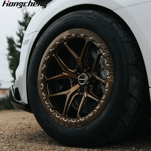 Rueda de arrastre de Beadlock individual compensada 6061-T6 de aluminio 18x12 5x112 + 44 para Audi R8 GEN2 Supra A90 S550 Mustang GT350 - Product Image 4
