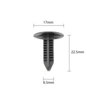 OE 90667S0D003 Clips de fixation en plastique de haute qualité en forme d'arbre pour revêtement de coffre de voiture