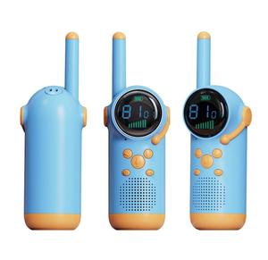 Draagbare 3-handzame kinder walkie-talkie speelgoed, 3 kilometer bereik, VOX-bediening, ingebouwde LED-zaklamp, 400mAh <span class=keywords><strong>camera</strong></span> - Product Image 2