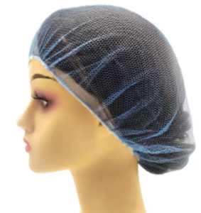 Gorros desechables de nailon azul con malla <span class=keywords><strong>para</strong></span> <span class=keywords><strong>cocina</strong></span> y manipulación de alimentos - Product Image 1