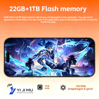 TECON 22G+1TB Android 16 5G Smartphone 7.3 Pouces 2026 SPARK 40 Gaming Deca Core 144Hz Batterie 8000mAh Navigation GPS Rapide