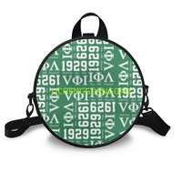 Sac Rond en PU pour Femme, Vente en Gros, Offre Spéciale, Sac de Courses Réutilisable en Tissu pour Sororité, Sac de Week-end Rond de Haute Qualité