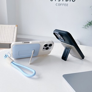 Custodia per telefono antiurto con porta carte, supporto e laccetto, porta comodamente 2 carte, compatibile con <span class=keywords><strong>iPhone</strong></span> - Product Image 2