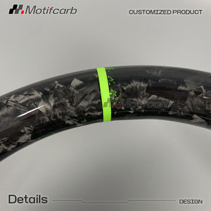 Volante de fibra de carbono forjado verde personalizado para JEEP Wrangler JK JL Unlimited Rubicon Gladiator Grand Cherokee 2011-2017 - Product Image 4
