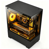 Caja de PC MicroATX ITX en Oferta, Panel Lateral de Vidrio Templado, Compatible con Refrigeración Líquida de 240 mm, GPU de 280 mm, Fuente de Alimentación ATX, Chasis de Computadora