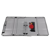 Table de pique-nique pliable de style boîte moderne et légère, très vendue, pour une utilisation en extérieur, table de jeu de ping-pong, application en cour