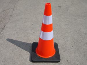 28 "Cuerpo naranja Base negra Conos DE TRÁFICO DE SEGURIDAD DE PVC flexible, conos de precaución y seguridad vial - Product Image 4