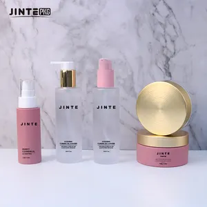 100ml Frosted PET Plastic Cosmetic Packaging Lotion Toner Cream Bottle With Customized Pump