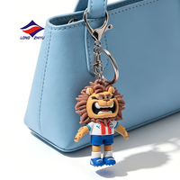 Longzhiyu – Porte-clés souple en PVC personnalisable avec animaux de dessin animé, cadeau d'entreprise, figurine 3D en PVC, 20 ans d'expérience