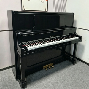 Piano Vertical Acústico Negro K48 de Fábrica para Músicos Profesionales, Piano Japonés de Segunda Mano, Madera Sólida - Product Image 1