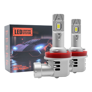 Ampoules de phares LED S2P H11 <span class=keywords><strong>9012</strong></span> HIR2, luminosité 500 % supérieure, 6500K, H11 H8 H7, phares LED de voiture avec ventilateur de refroidissement Canbus pour BMW pour Vios - Product Image 1