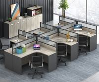 Bureau de travail modulaire convertible, extensible, pliable et rotatif pour 2/4/6 personnes, fabriqué en Chine