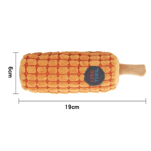 Juego de juguetes de peluche para perros con sonido, diseño de Corgi Teddy, para mascotas, con temática de pollo frito y hamburguesas, en formato de cubo familiar - Product Image 6