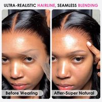Perruques frontales lisses naturelles vietnamiennes en cheveux humains vierges bruts doublement étirés avec dentelle HD, vente en gros