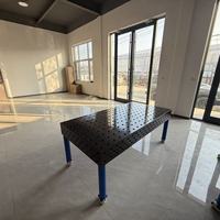 Table de soudage flexible D28 en fonte, grille de 100 mm, établi modulaire pour le soudage de pièces lourdes