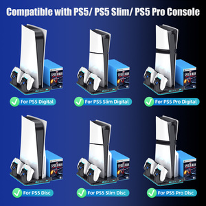 แท่นชาร์จคอนโทรลเลอร์ PS5 แบบขายส่ง พร้อมพัดลมระบายความร้อน ไฟ RGB และแท่นวางอเนกประสงค์ ชาร์จเร็ว - Product Image 6