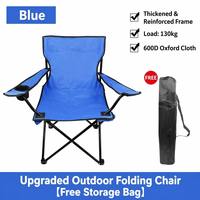 Fauteuil pliant en acier carbone durable pour l'extérieur avec dossier haut pour pique-nique, pêche, plage, jardin et loisirs de camping