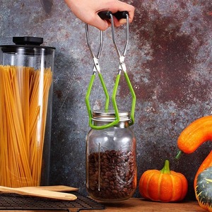 Pince de levage pour bocaux en acier inoxydable avec poignée antidérapante, résistante à la chaleur, pour bouteilles en verre, outil de cuisine - Product Image 6