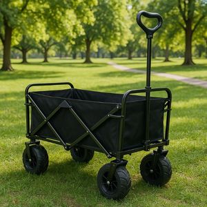 All terrain travel carrier large <b>wagon</b> trolley cart <b>folding</b> - Product Image 1