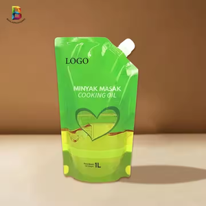 Pochette souple transparente personnalisée de 150 ml et 300 ml avec bec verseur pour l'emballage <span class=keywords><strong>d</strong></span>'huile de cuisson de palme et <span class=keywords><strong>d</strong></span>'olive - Product Image 6