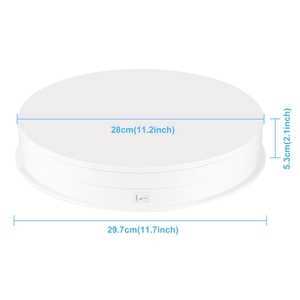 Puluz 30cm eléctrico 360 grados soporte de exhibición de fotografía giratoria carga 10-15kg ajuste accesorios de estudio fotográfico - Product Image 1