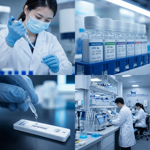 Kit de Prueba de Anticuerpos contra Mycoplasma, Método de Oro Coloidal, Muestra de Plasma de Suero <span class=keywords><strong>Animal</strong></span>, Dispositivo de Diagnóstico Veterinario - Product Image 5