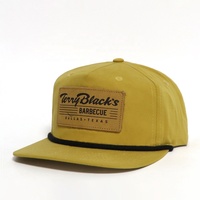 Penjualan Langsung Pabrik Topi Snapback 5 Panel Model Retro Kasual Sporty Berbahan Kulit dengan Logo Patch Kustom dan Tali, untuk Wanita