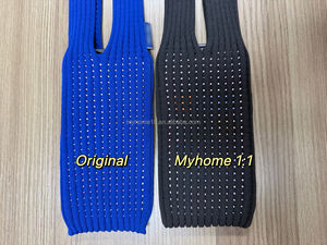 Funda de Teléfono Tejida en 3D con Correa Corta Azul, Negra y Naranja Personalizada OEM para <span class=keywords><strong>iPhone</strong></span> 17 Pro Max 16 15 14 13 12 11 <span class=keywords><strong>XR</strong></span> - Product Image 3