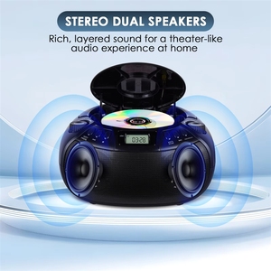 Lecteur <span class=keywords><strong>CD</strong></span> stéréo portable Boombox avec <span class=keywords><strong>radio</strong></span> AM FM <span class=keywords><strong>et</strong></span> prise USB <span class=keywords><strong>pour</strong></span> plusieurs formats - Product Image 5
