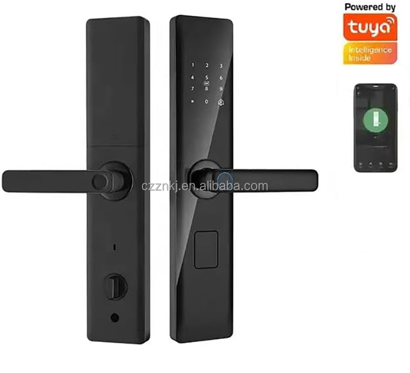 Smart WiFi Enabled High Security Fingerprint Door Lock with Memory Card Support for Aluminum & Wood Doors-Black · image 6