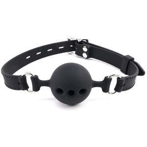 3 आकार की नरम सुरक्षा सिलिकॉन खुले मुंह गाग गेंद वयस्क खिलौने मुंह की गेंद को सांस लेने योग्य मुंह की गेंद - Product Image 1