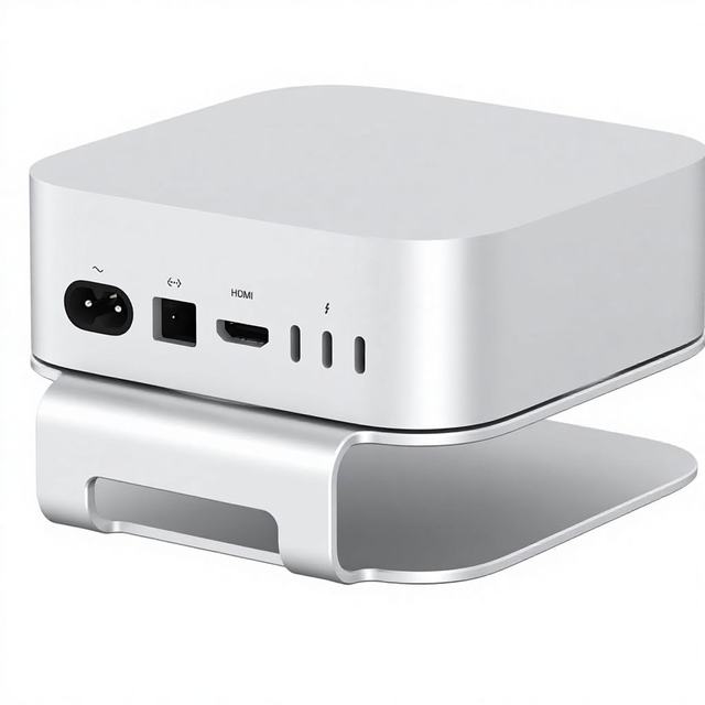 Aluminum Stand 2024 for Mini M4/M4 Pro Access Power Button Anti-Scratch Anti-Slip Avoid Overheating Durable Design