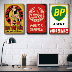 Placa Metálica Decorativa Moderna con Diseño de Pista de Carreras F1, Bañada en Oro, para Bar, Garaje, <span class=keywords><strong>Club</strong></span>, Cuarto de Hombre, Decoración de Pared para el Hogar - Product Image 4