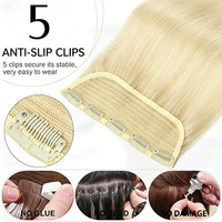 Extensions de cheveux naturels à clipser, lisses, en cheveux Remy, faciles à poser et à retirer à la maison pour femmes, 14-22 pouces
