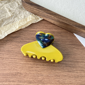 กิ๊บติดผมอะซิเตทสไตล์เกาหลี ดีไซน์ฝรั่งเศส สวยหรู สำหรับผู้หญิง แฟชั่นกิ๊บติดผม ให้ความรู้สึกหรูหรา สง่างาม กิ๊บติดผมหน้าม้า กิ๊บติดผมครึ่งหัว - Product Image 4